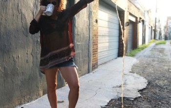 Tawny Lara Sober NYC Jack Daniels Bottles